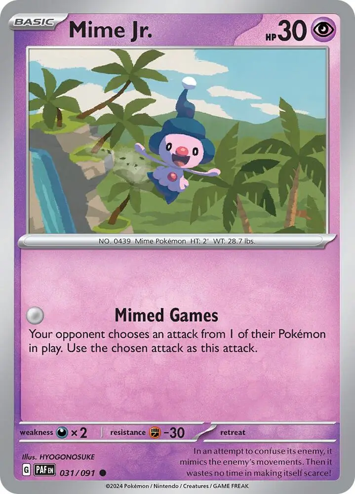 Mime Jr., Paldean Fates 031/91