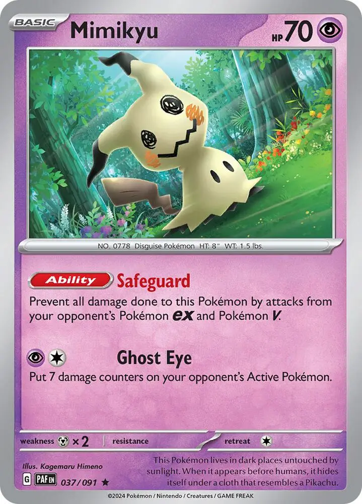 Mimikyu, Paldean Fates 037/91