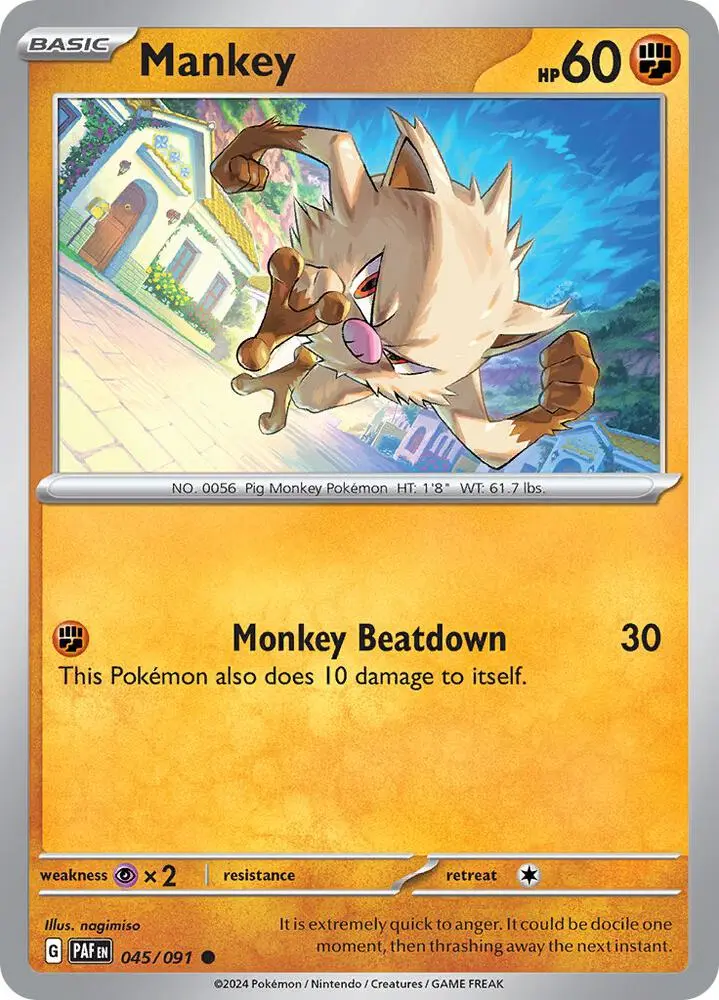 Mankey, Paldean Fates 045/91