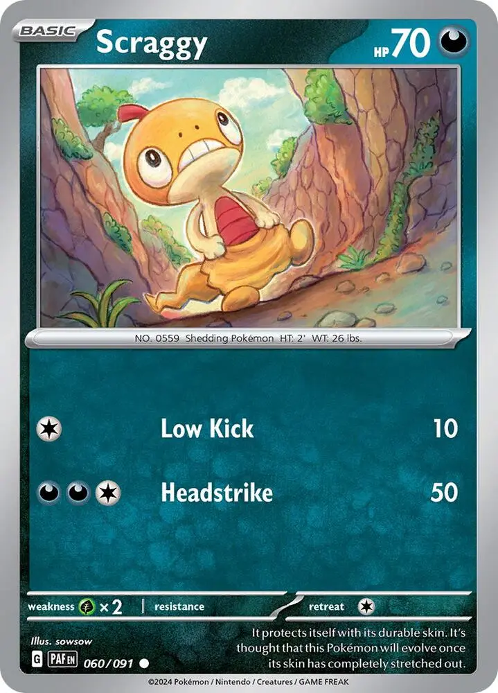 Scraggy, Paldean Fates 060/91