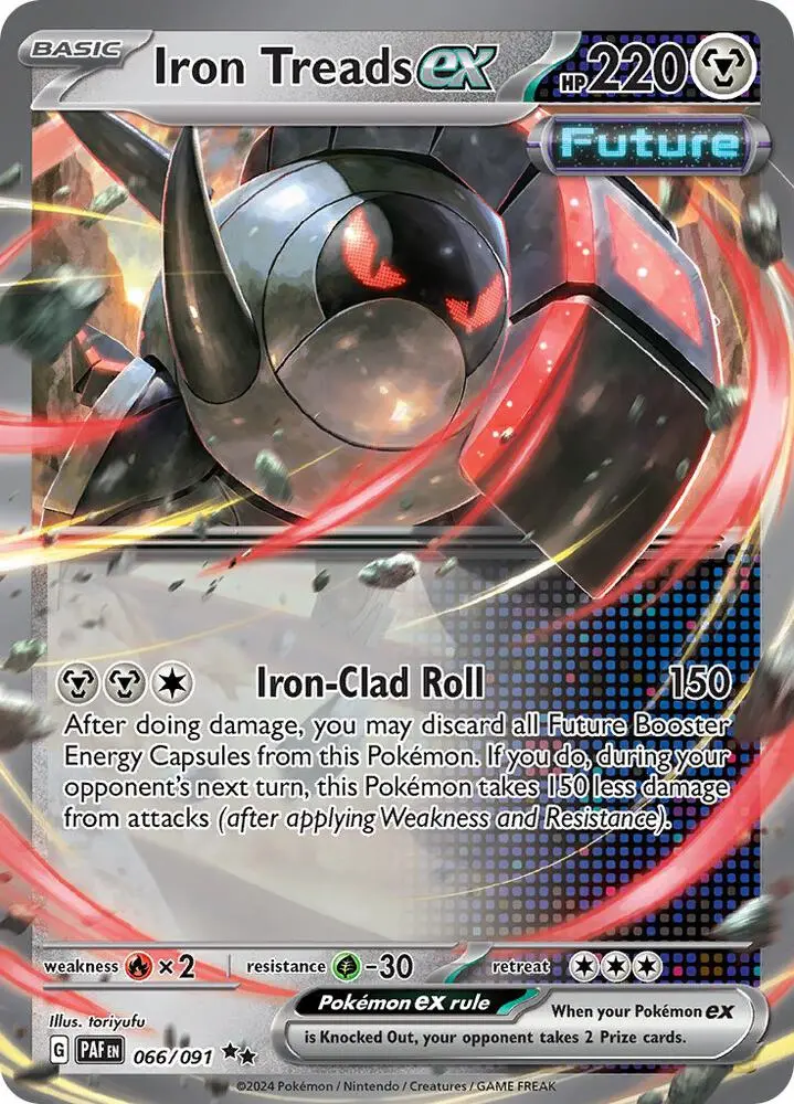 Iron Treads ex, Paldean Fates 066/91