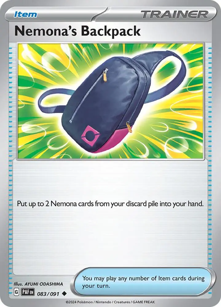Nemona's Backpack, Paldean Fates 083/91