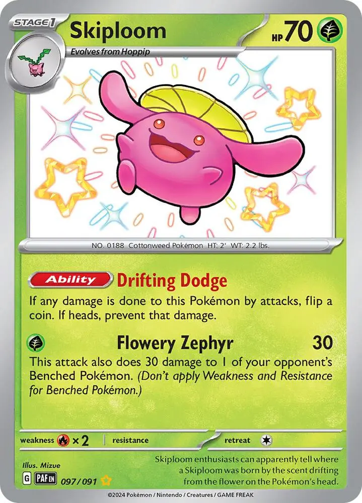 Skiploom, Paldean Fates 097/91