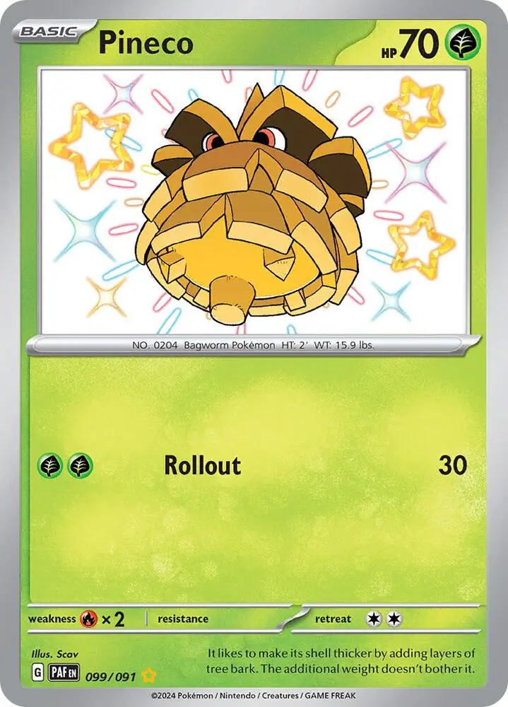 Pineco, Paldean Fates 099/91