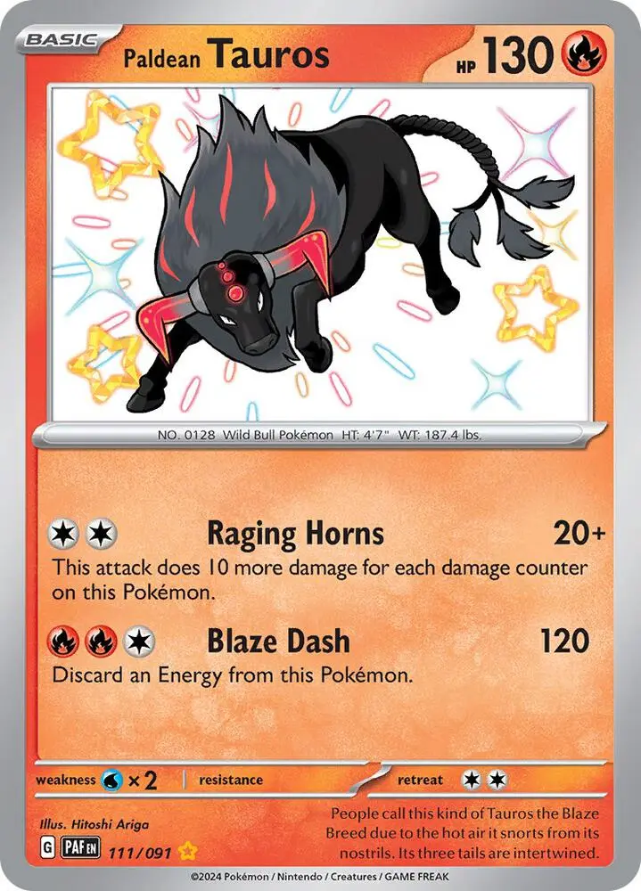 Paldean Tauros, Paldean Fates 111/91