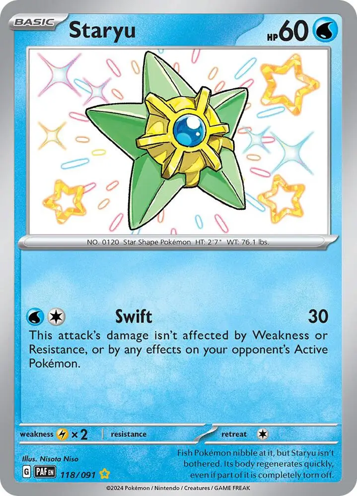 Staryu, Paldean Fates 118/91