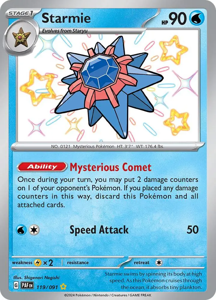 Starmie, Paldean Fates 119/91