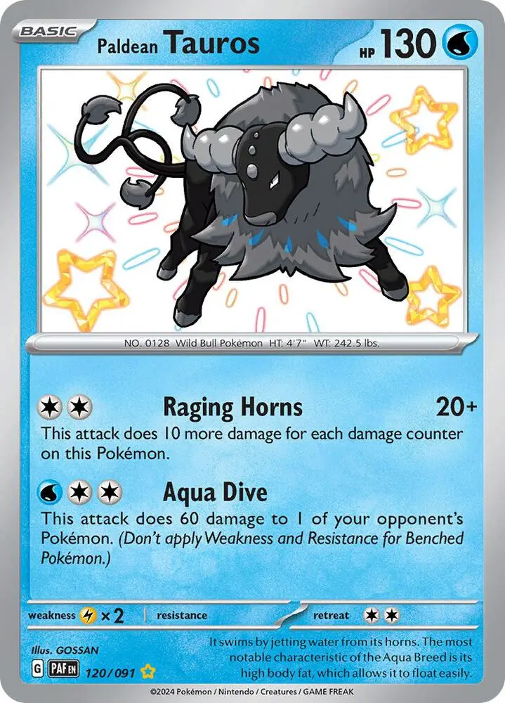 Paldean Tauros, Paldean Fates 120/91