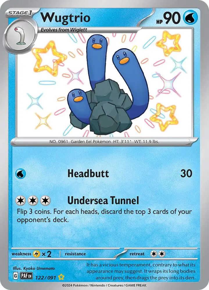 Wugtrio, Paldean Fates 122/91