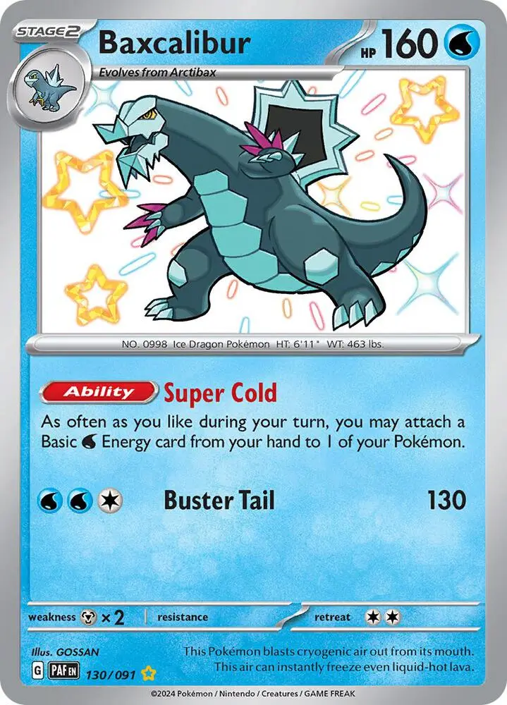 Baxcalibur, Paldean Fates 130/91