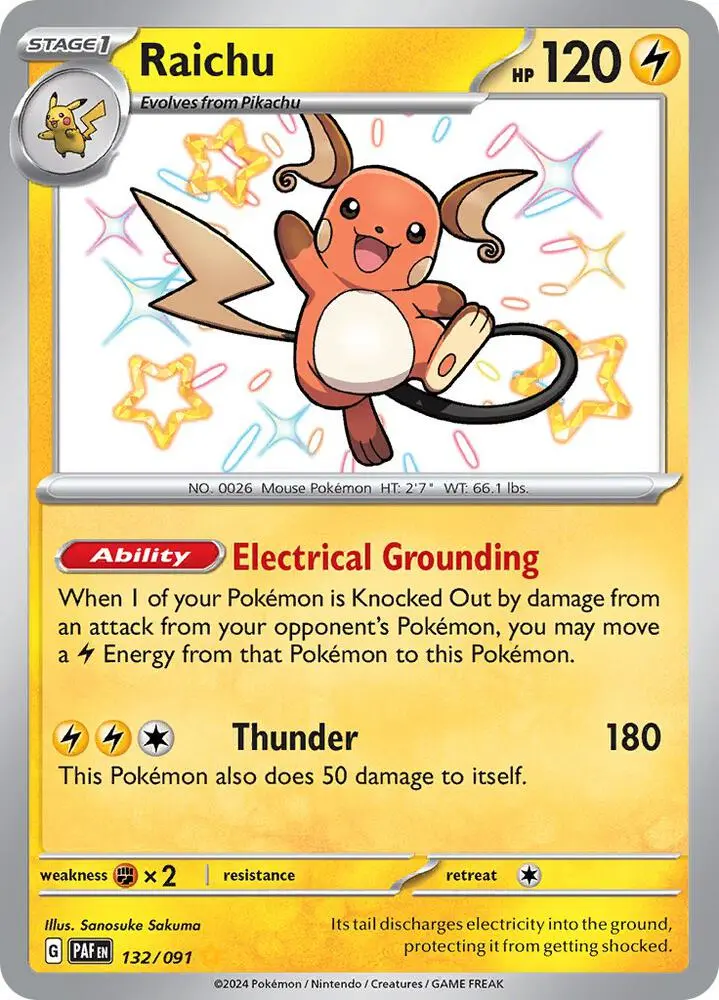 Raichu, Paldean Fates 132/91