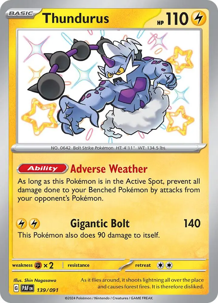 Thundurus, Paldean Fates 139/91