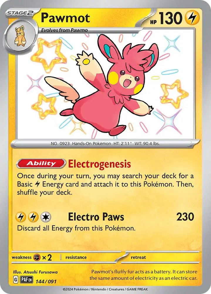 Pawmot, Paldean Fates 144/91
