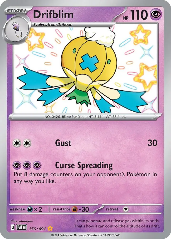 Drifblim, Paldean Fates 156/91