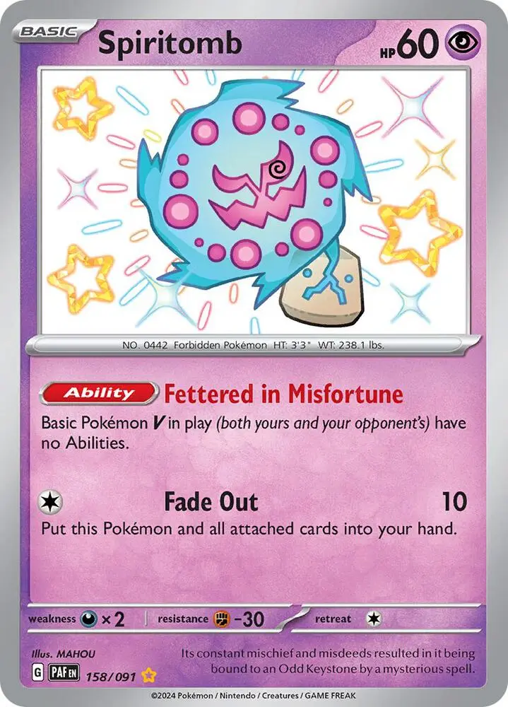 Spiritomb, Paldean Fates 158/91