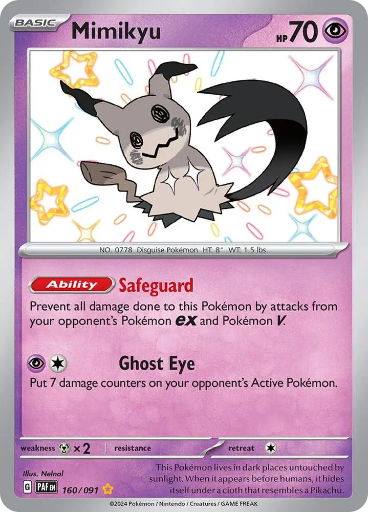 Mimikyu, Paldean Fates 160/91