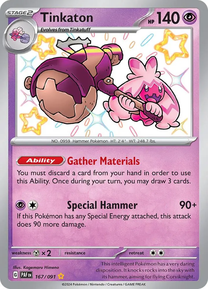 Tinkaton, Paldean Fates 167/91