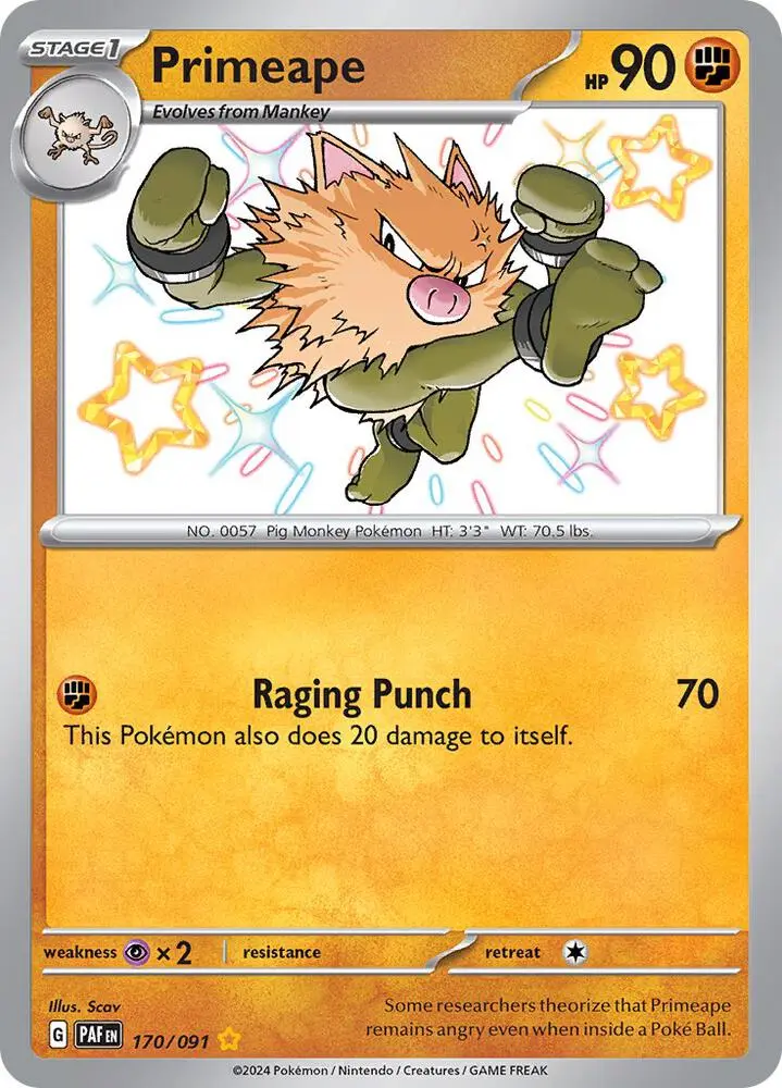 Primeape, Paldean Fates 170/91