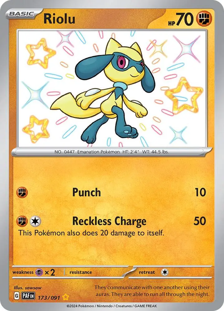 Riolu, Paldean Fates 173/91