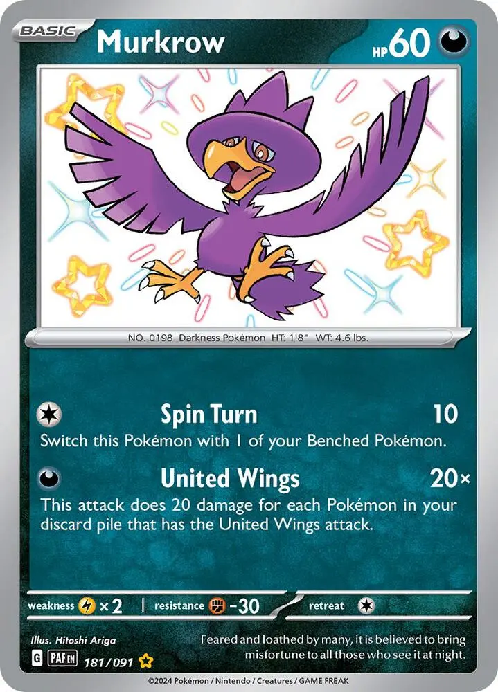 Murkrow, Paldean Fates 181/91