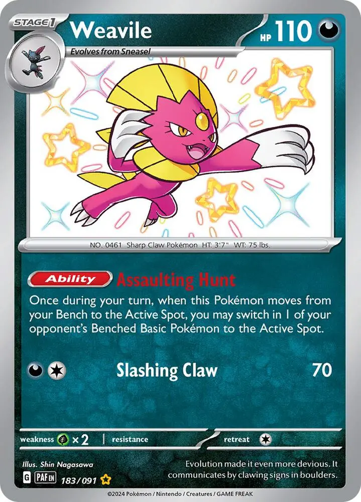 Weavile, Paldean Fates 183/91