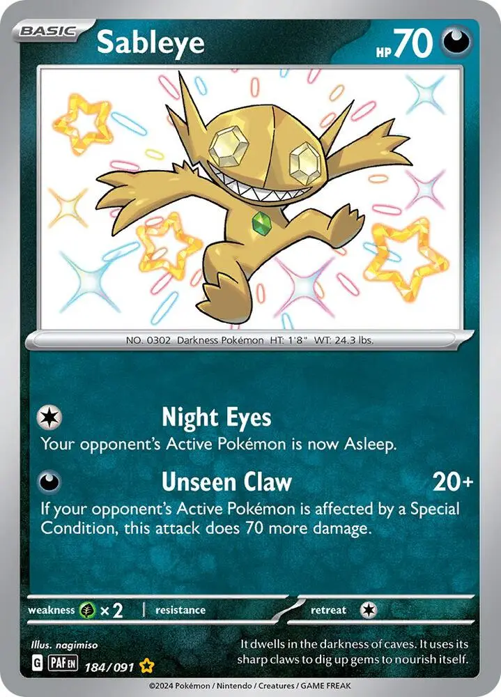 Sableye, Paldean Fates 184/91