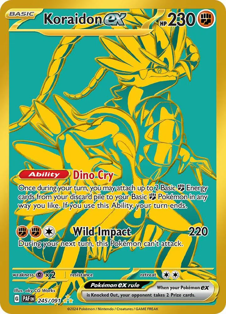 Koraidon ex, Paldean Fates 245/91