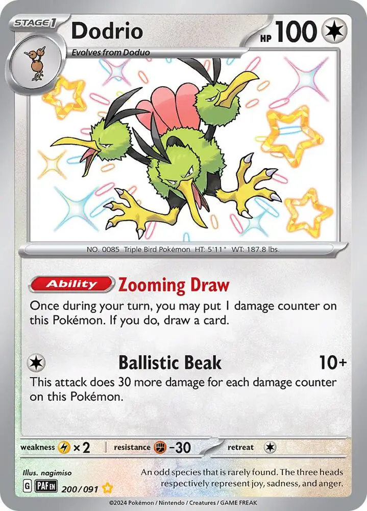 Dodrio, Paldean Fates 200/91