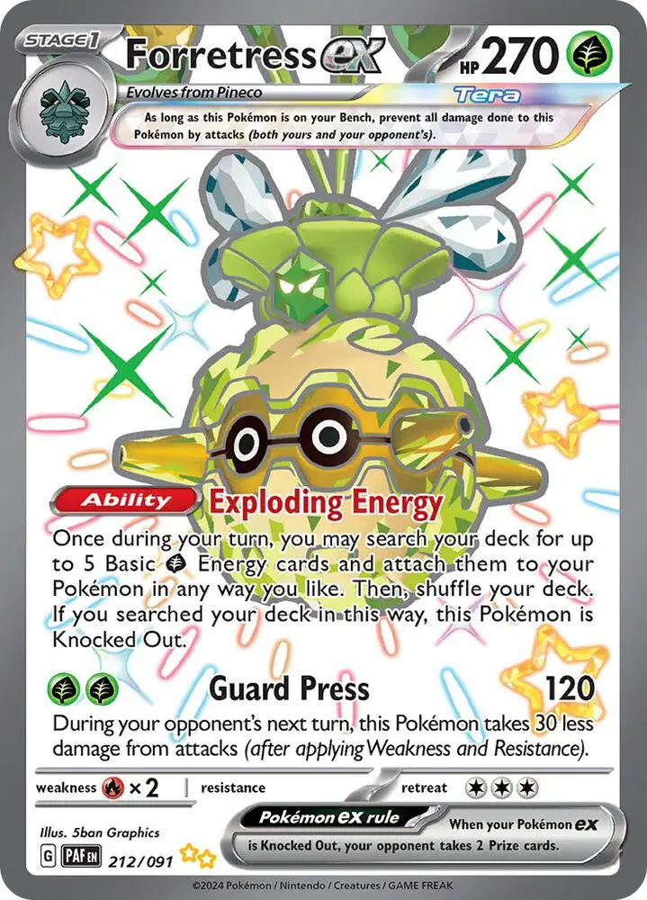 Forretress ex, Paldean Fates 212/91