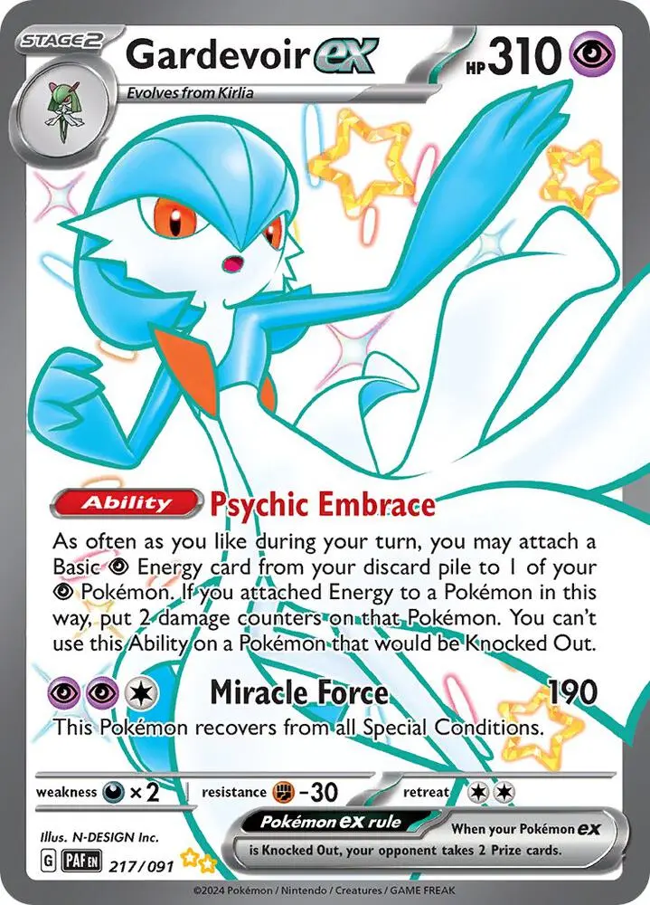 Gardevoir ex, Paldean Fates 217/91