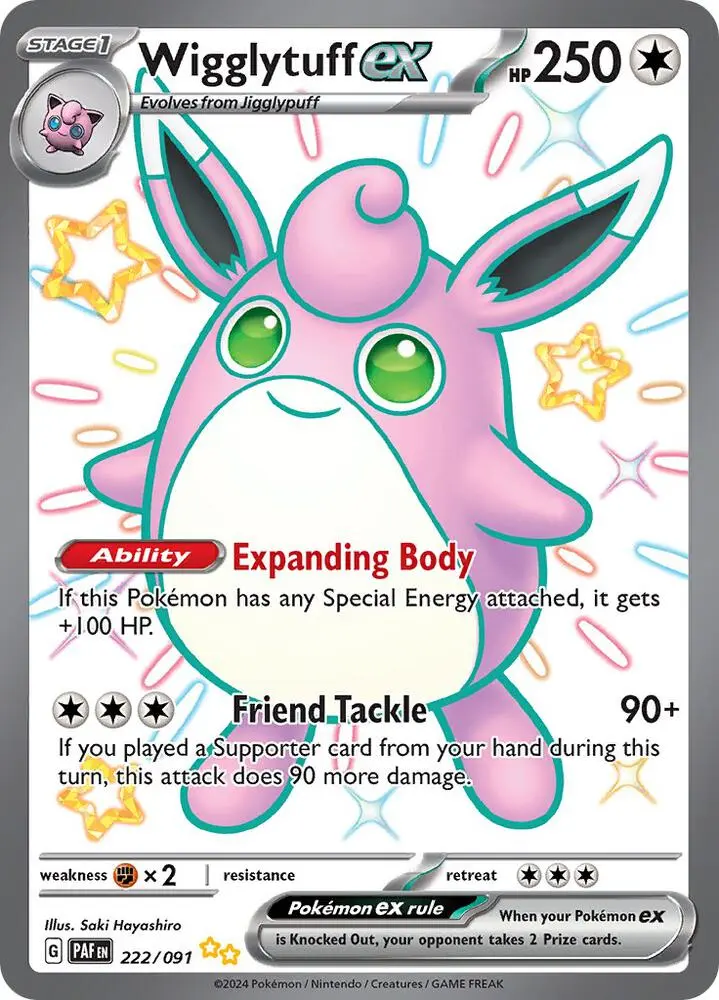 Wigglytuff ex, Paldean Fates 222/91