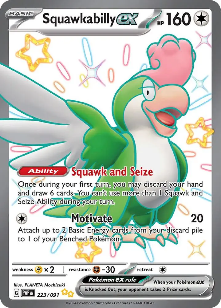 Squawkabilly ex, Paldean Fates 223/91