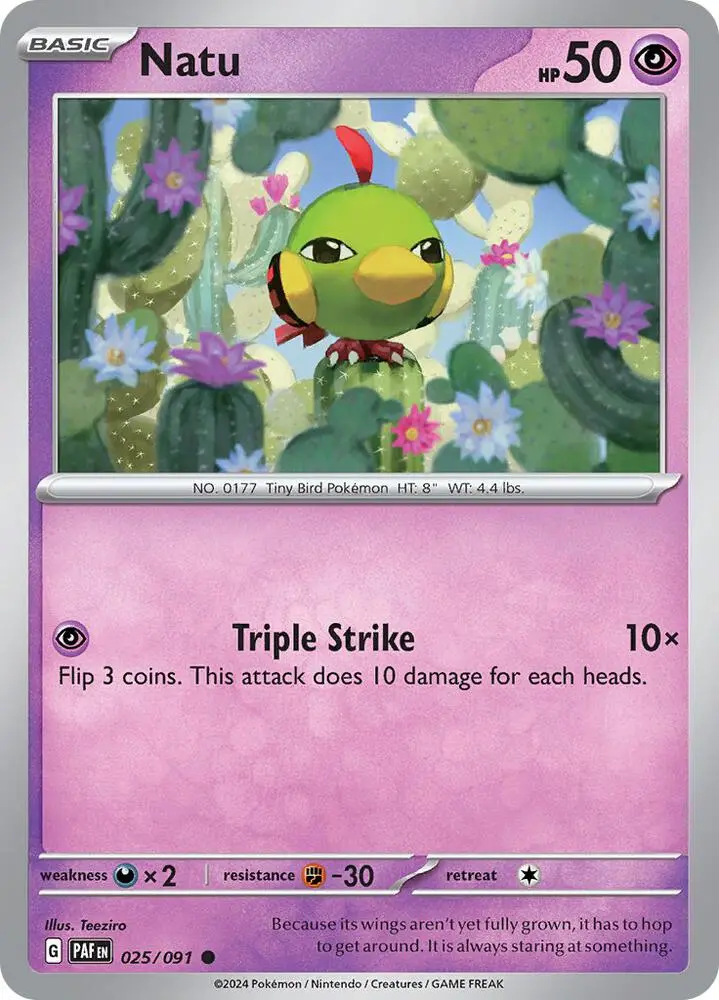 Natu, Paldean Fates 025/91