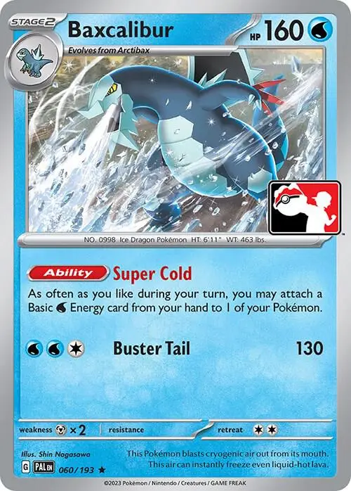Baxcalibur, Prize Pack Series Cards 060/193