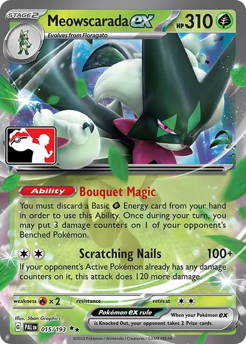 Meowscarada ex, Prize Pack Series Cards 015/193