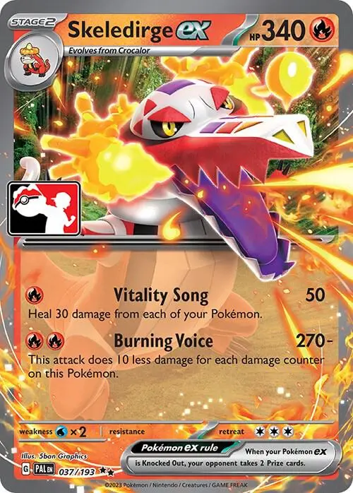 Skeledirge ex, Prize Pack Series Cards 037/193