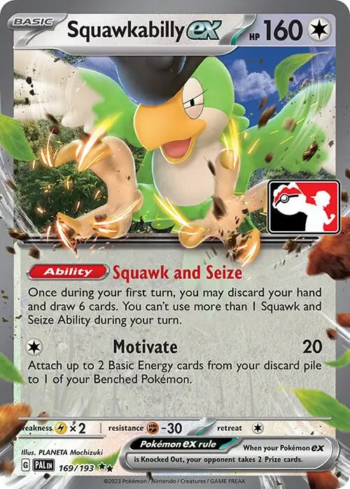 Squawkabilly ex, Prize Pack Series Cards 169/193