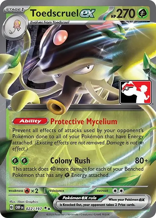 Toedscruel ex, Prize Pack Series Cards 022/197
