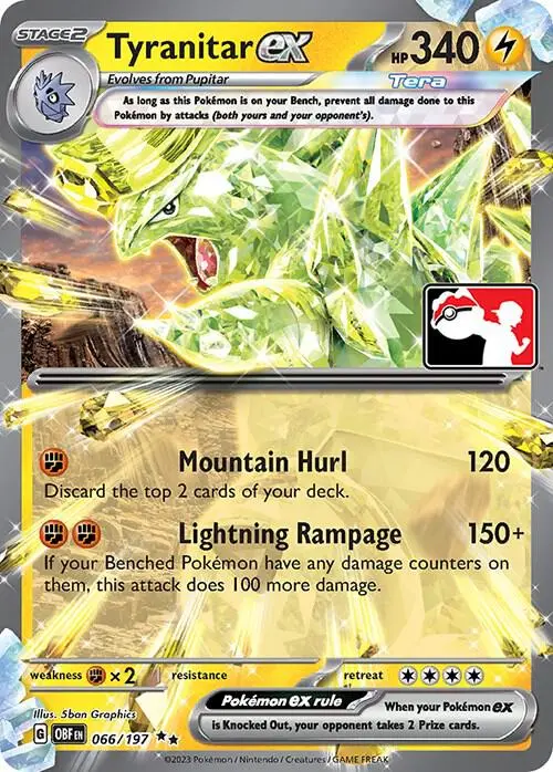 Tyranitar ex, Prize Pack Series Cards 066/197