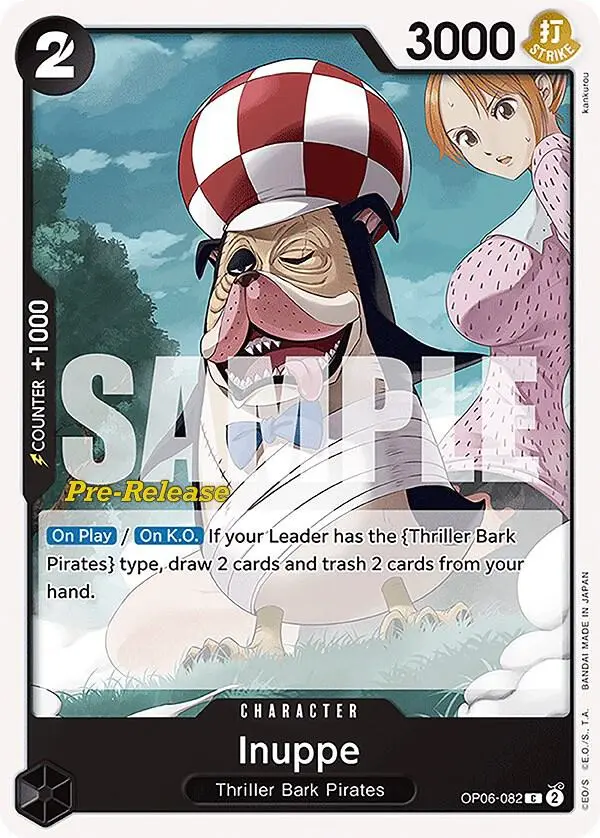 Inuppe, Wings of the Captain Pre-Release Cards OP06-082