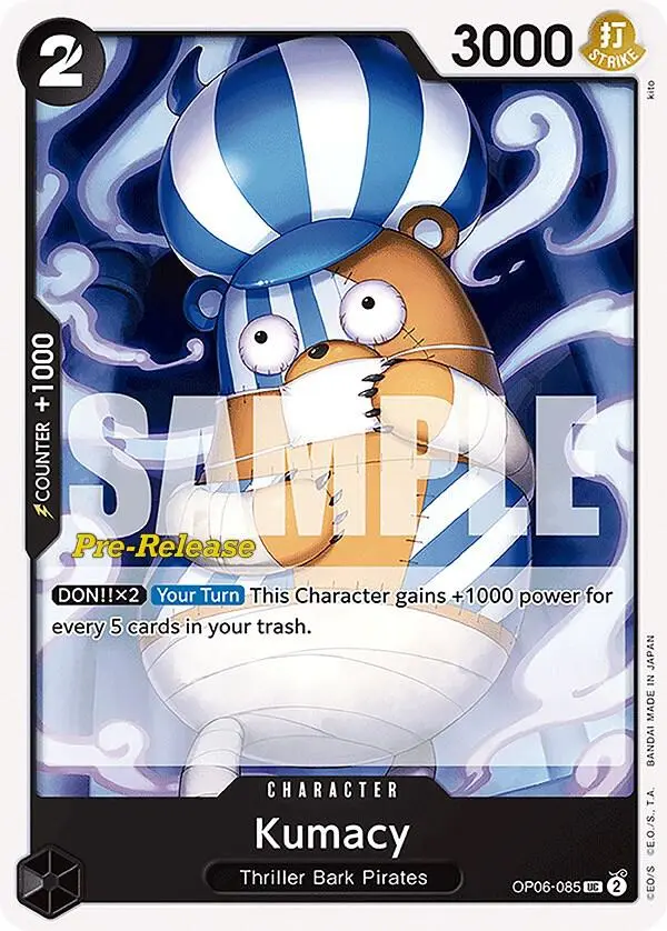 Kumacy, Wings of the Captain Pre-Release Cards OP06-085