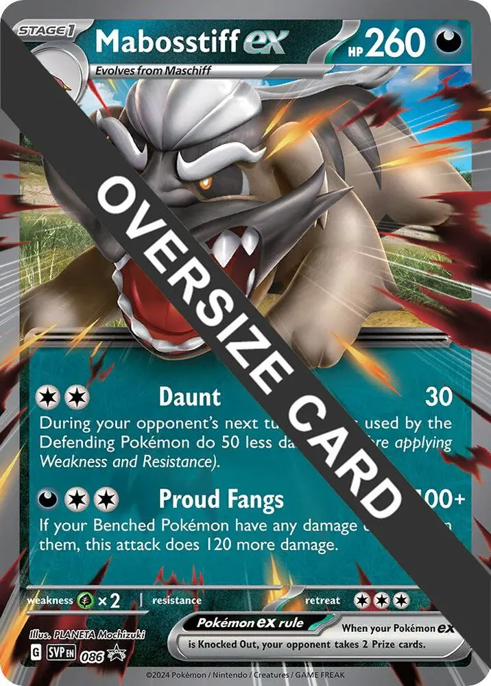 Mabosstiff ex - Jumbo Card, Jumbo cards 086