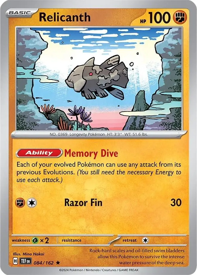 Relicanth, Deck Exclusives 084/162