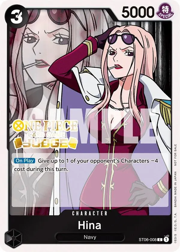 Hina (Judge Pack Vol. 3), One Piece Promotion Cards ST06-008