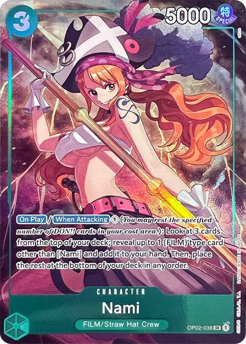 Nami (Premium Card Collection -Best Selection Vol. 1-), One Piece Promotion Cards OP02-036