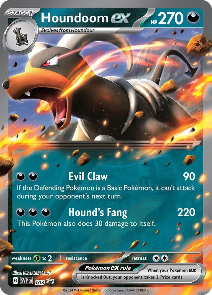 Houndoom ex, SVP Black Star Promos 103/225