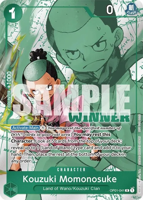 Kouzuki Momonosuke (Winner Pack Vol. 7), One Piece Promotion Cards OP01-041