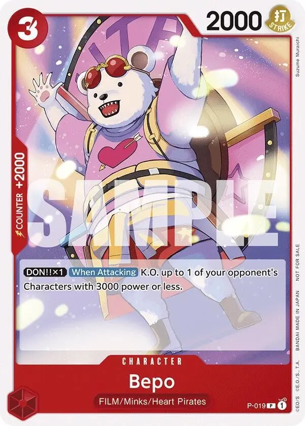 Bepo (Tournament Pack Vol. 7), One Piece Promotion Cards P-019