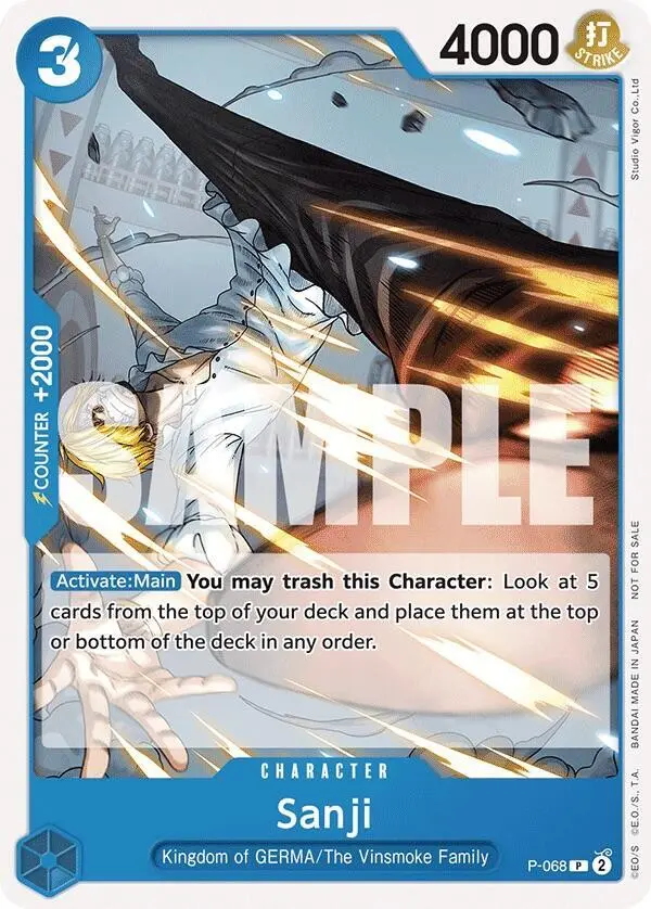 Sanji (Pirates Party Vol. 7), One Piece Promotion Cards P-068