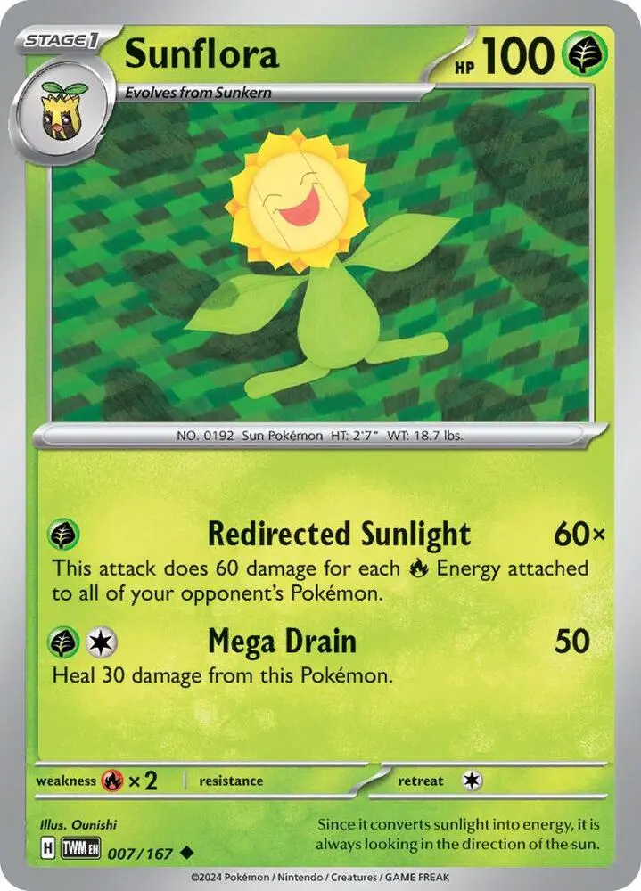 Sunflora, Twilight Masquerade 007/167